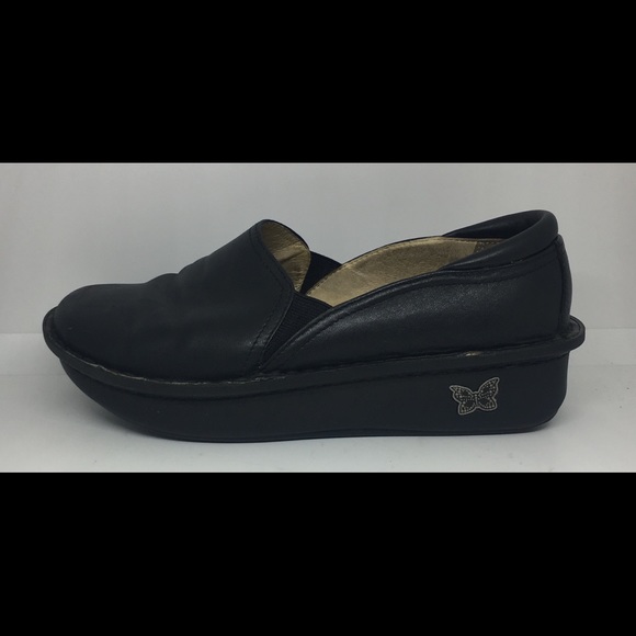 ALEGRIA Debra Womens Black Clogs Sz 37 EU 7-7.5 US - Picture 4 of 8